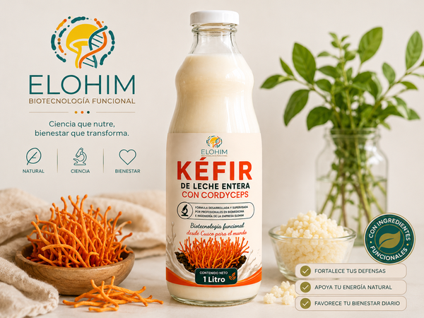 Kéfir de Leche Entera con Cordyceps